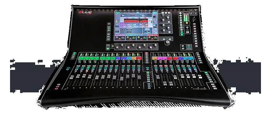 Allen & Heath dLive C2500 Surface — front view of the single-screen compact control surface