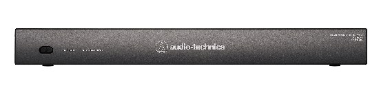 Audio-Technica ATW-DA49a antenna distribution system — 1U front panel, straight-on view