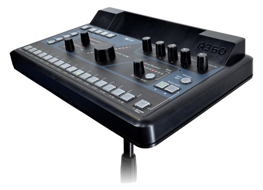 Aviom A360 Personal Mixer — personal mixer on a mic-stand mount