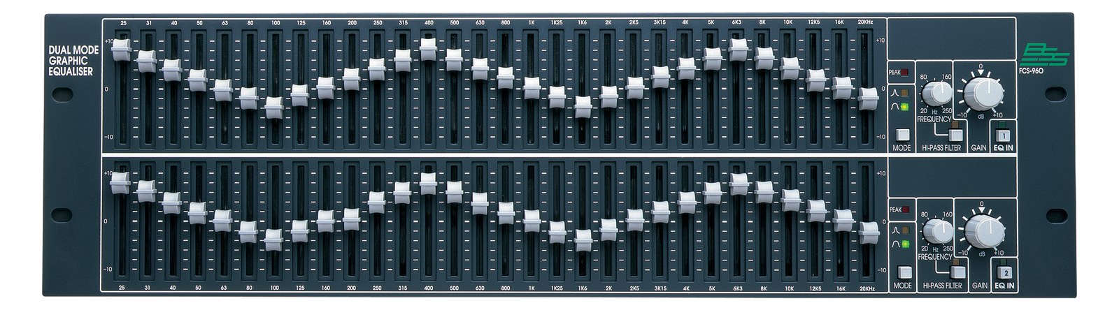 BSS Audio FCS-960 Dual 30-band Graphic EQ