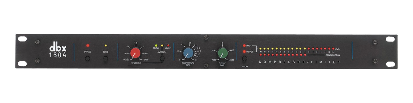 dbx 160A compressor — front panel