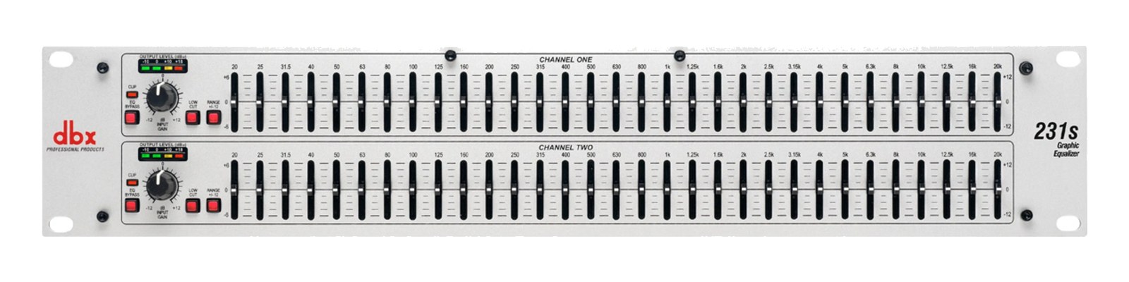 dbx 231s Graphic EQ — front panel