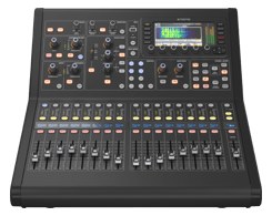 Midas M32R Live — front render of the compact 16-fader console