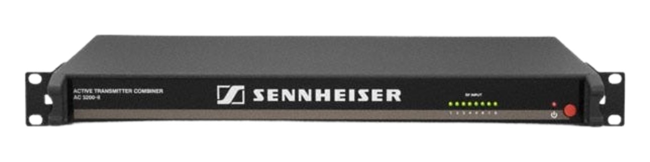 Sennheiser AC 3200-II active transmitter combiner — 1U front panel with input LEDs