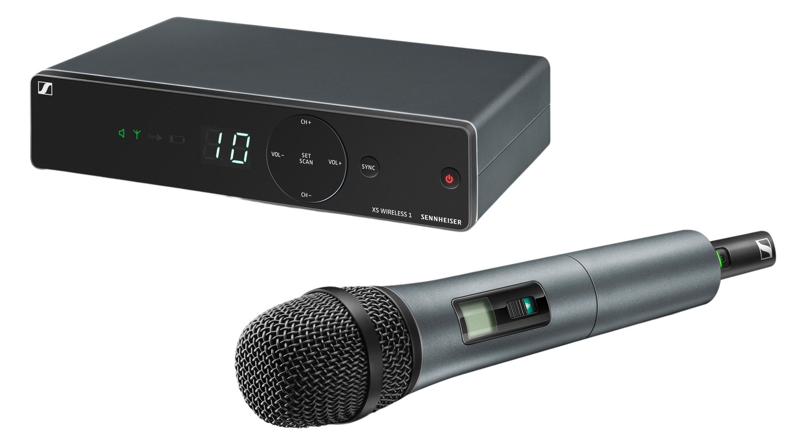 Sennheiser XSW 1-835 Receiver — receiver with handheld transmitter