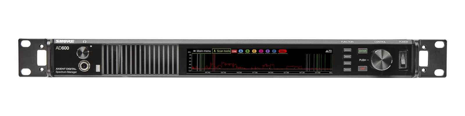 Shure AD616 Axient Antenna Distro — front panel