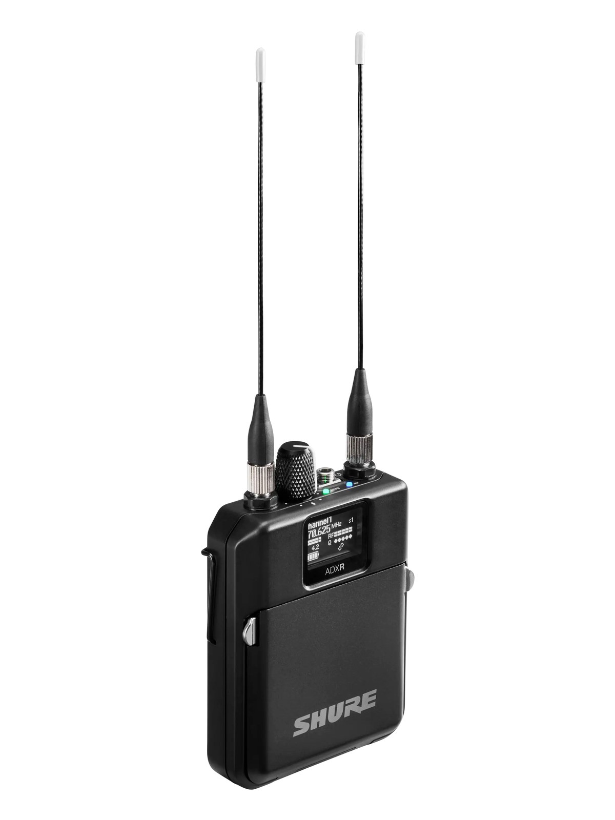Shure ADXR Bodypack Receiver — front view