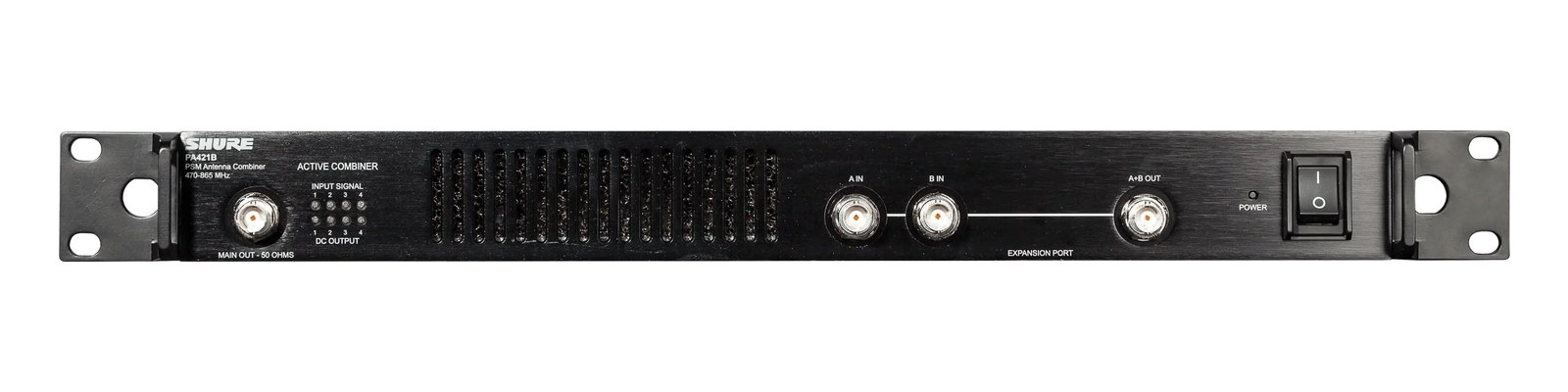 Shure PA421B Antenna Combiner — front panel