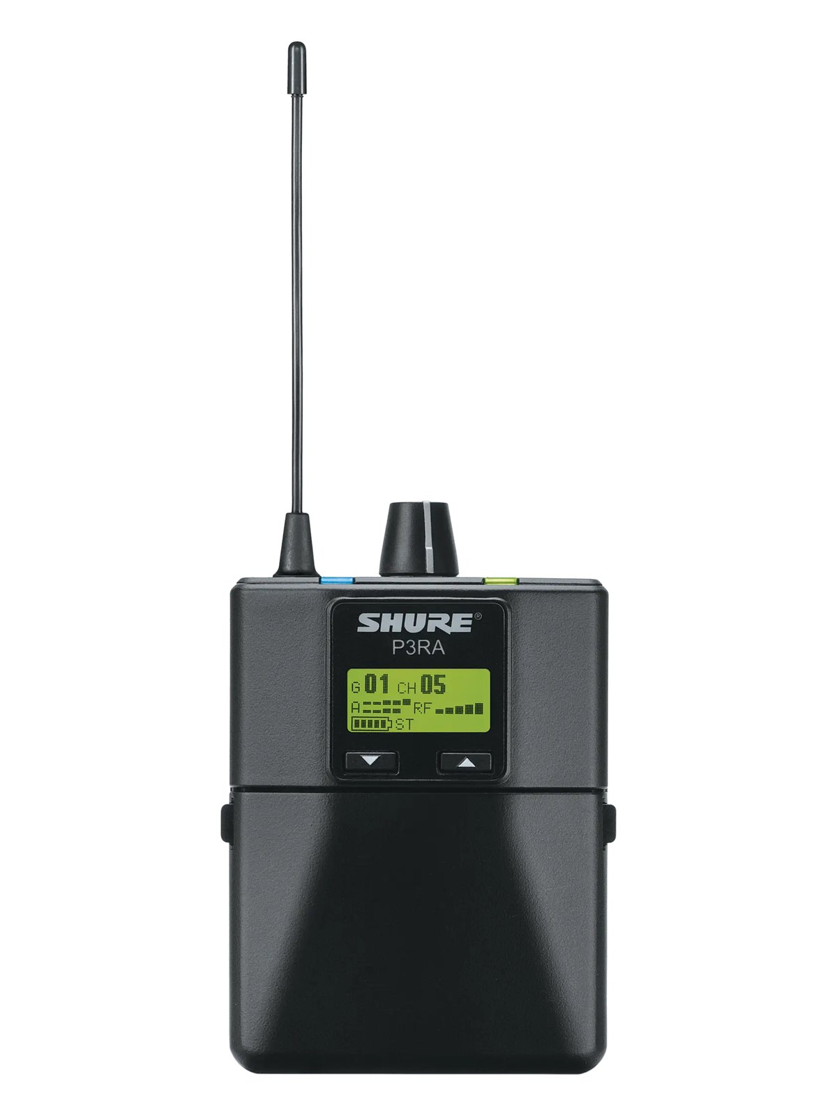 Shure PSM300 Bodypack Receiver — front view