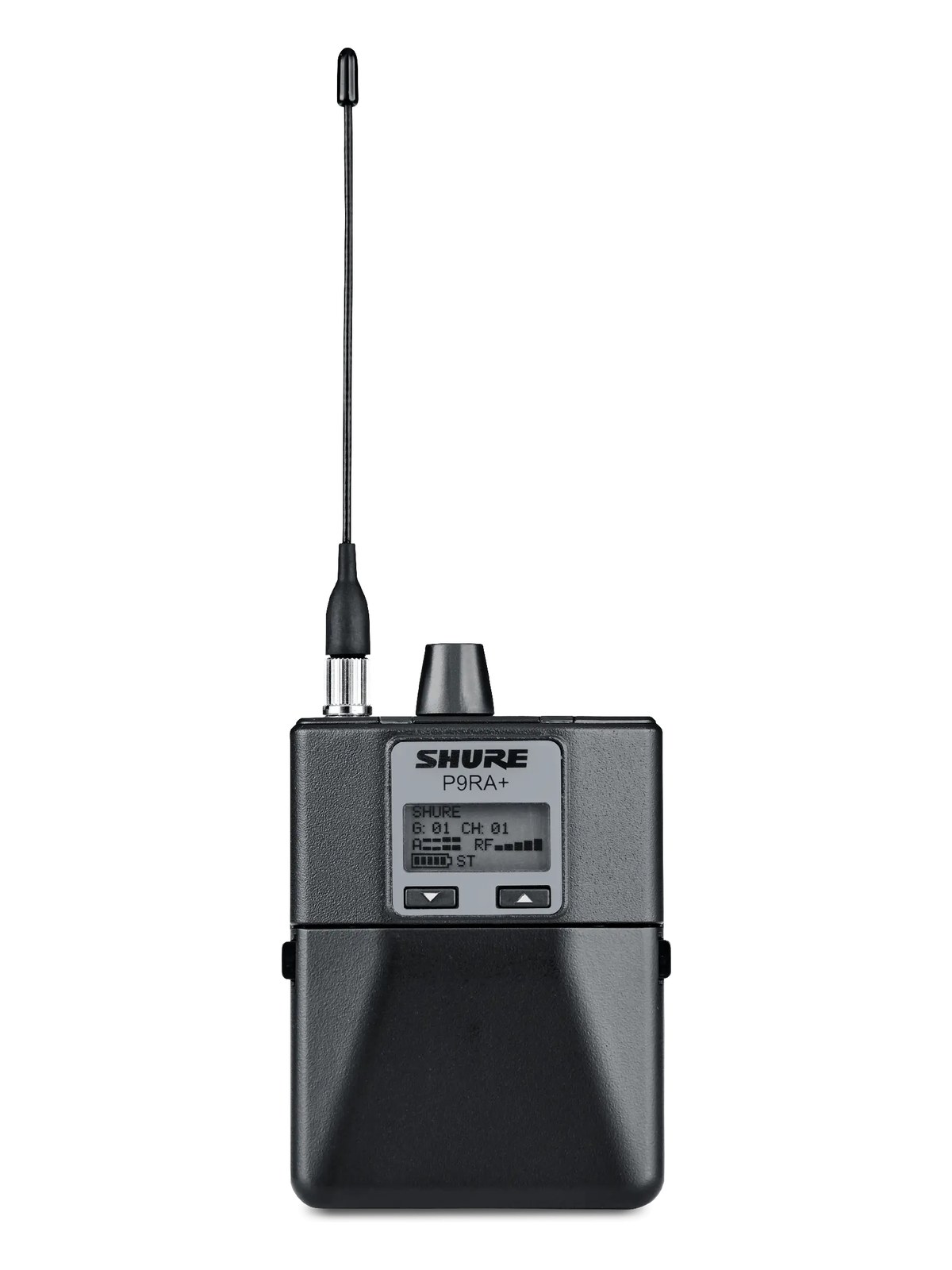 Shure P9RA+ Bodypack Receiver — front view
