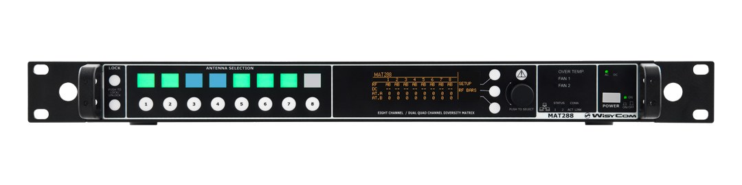 Wisycom MAT288 Antenna Combiner/Splitter — front panel
